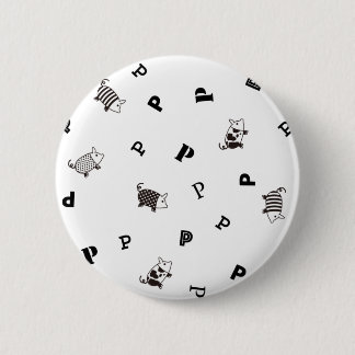 Chapa Redonda De 5 Cm Mellow Pig 缶バッジ