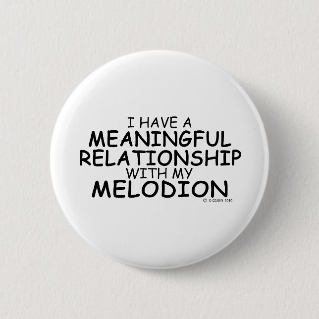 Chapa Redonda De 5 Cm Melodeón de relación significativa (Anverso)