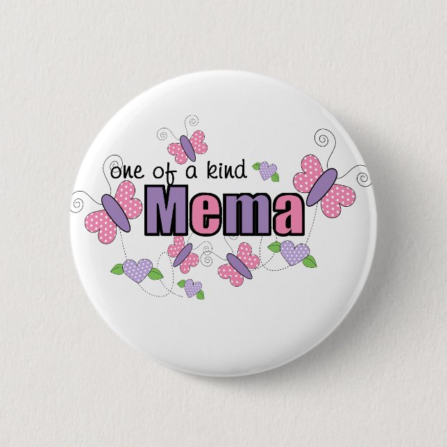 Chapa Redonda De 5 Cm Mema Única (Anverso)