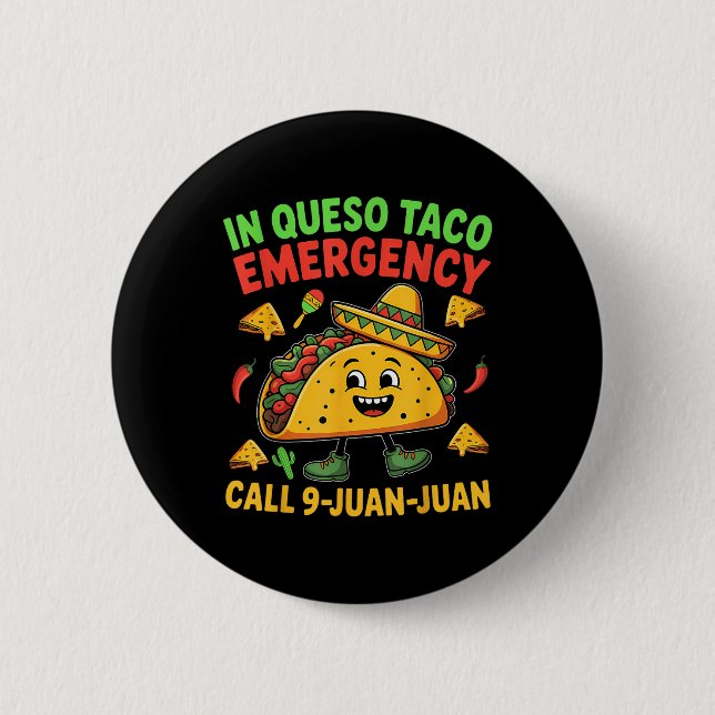 Chapa Redonda De 5 Cm Meme Cinco De Mayo (Anverso)