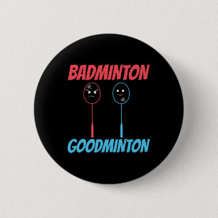 Chapa Redonda De 5 Cm Meme de Badminton Goodminton Racket