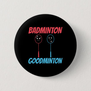 Chapa Redonda De 5 Cm Meme de Badminton Goodminton Racket