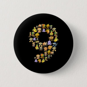 Chapa Redonda De 5 Cm Meme de Brainrot Italiano Novena Fiesta de Cumplea