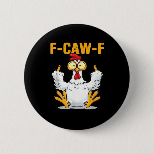 Chapa Redonda De 5 Cm Meme del Gallo Clásico de Cita