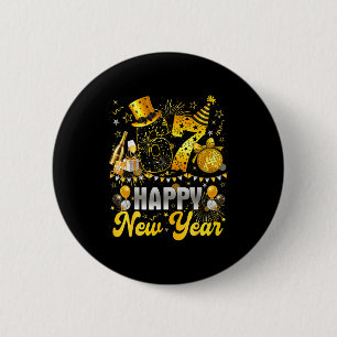 Chapa Redonda De 5 Cm Meme Divertido 67 Feliz Año Nuevo 2026 Familia Six