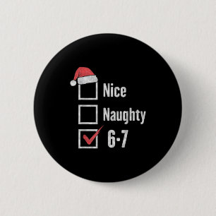 Chapa Redonda De 5 Cm Meme divertido de Navidad Rotura cerebral 6-7 agra