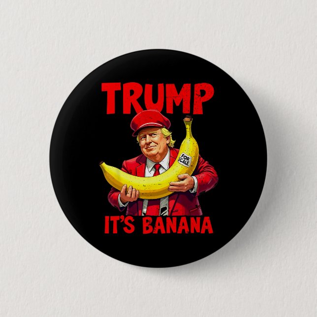 Chapa Redonda De 5 Cm Meme gracioso de Trump (Anverso)