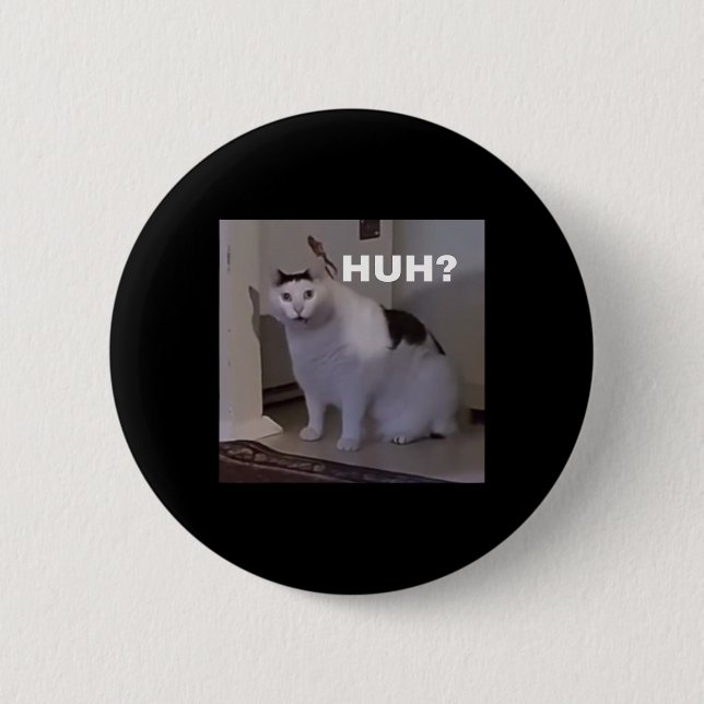 Chapa Redonda De 5 Cm Meme hh Cat (Anverso)