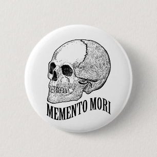 Chapa Redonda De 5 Cm Memento mori