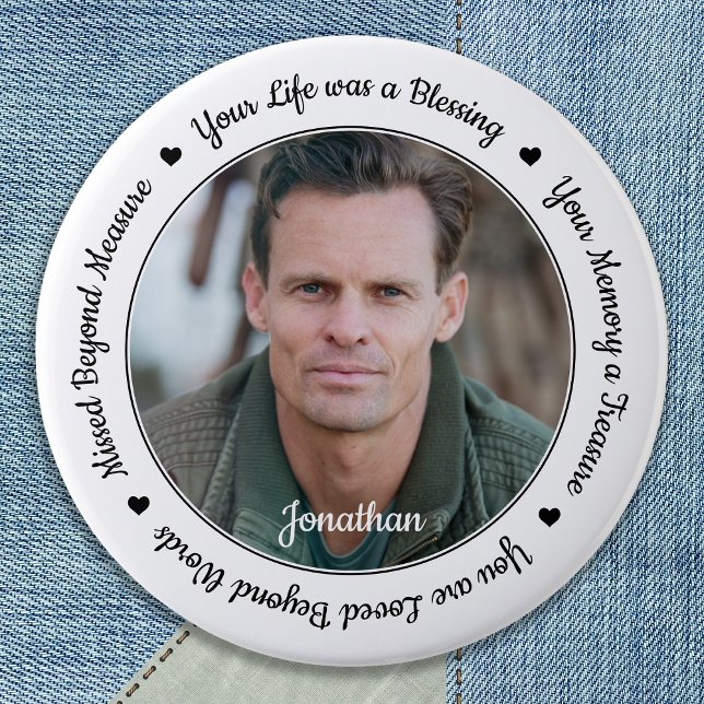 Chapa Redonda De 5 Cm Memorial funerario Keepsake Photo (Subido por el creador)