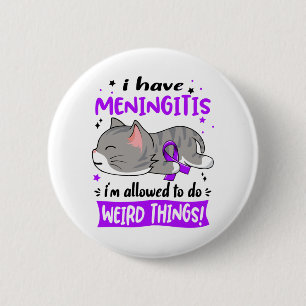 Chapa Redonda De 5 Cm Meningitis Awareness Month Ribbon Gifts