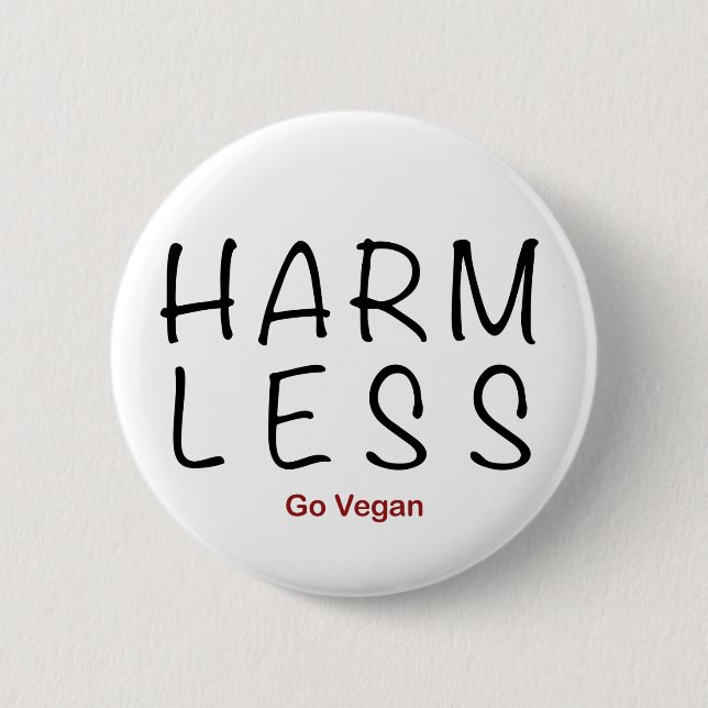 Chapa Redonda De 5 Cm Menos daño - Vegan (Anverso)