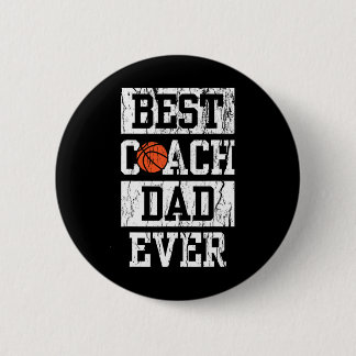 Chapa Redonda De 5 Cm Mens Best Coach Dad Ever Shirt Men's Sketll Coachi