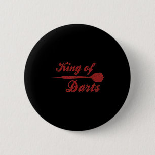 Chapa Redonda De 5 Cm Mens Dart Player Guay Cita Al Rey De Los Dardos