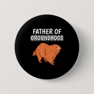 Chapa Redonda De 5 Cm Mens Niños Marmot Papá Día del Padre Padre De Marm