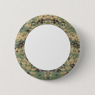 Chapa Redonda De 5 Cm Mensaje en Camo