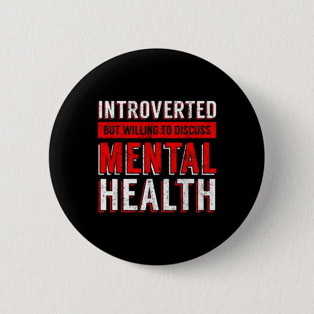 Chapa Redonda De 5 Cm Mental Health Awareness Depression  (Anverso)