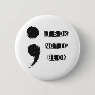 Chapa Redonda De 5 Cm Mental Health Button