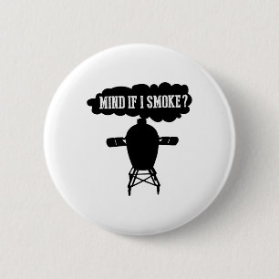 Chapa Redonda De 5 Cm Mente Si Fumo Funny Bbq Grilling Egg Smoker S