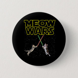 Chapa Redonda De 5 Cm Meow Wars Cat Shirt Graciosos Regalos Para Gatos A