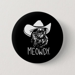 Chapa Redonda De 5 Cm Meowdy Texas Cat Meme
