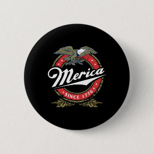 Chapa Redonda De 5 Cm Merica desde 17761 Estrella Americana de Oro Águil