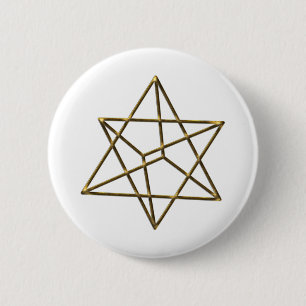 Chapa Redonda De 5 Cm Merkaba - estrella Tetraeder Metatrons dado -