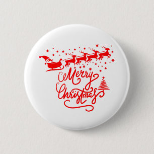 CHAPA REDONDA DE 5 CM MERRY CHRISTMAS