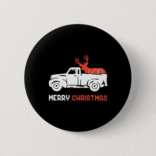 CHAPA REDONDA DE 5 CM MERRY CHRISTMAS (Anverso)