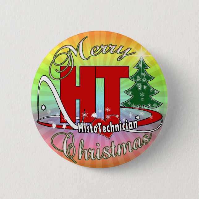 CHAPA REDONDA DE 5 CM MERRY CHRISTMAS HT HISTOTECNICIO (Anverso)