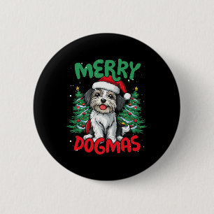 Chapa Redonda De 5 Cm Merry Duckmas Navidades divertidos Duck Lover 1