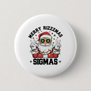 Chapa Redonda De 5 Cm Merry Rizz Mas Sigmas Divertidos Navidades de Sant