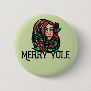 Chapa Redonda De 5 Cm Merry Yule