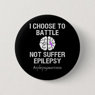 Chapa Redonda De 5 Cm Mes De Conciencia Sobre Epilepsia Elijo Luchar Con