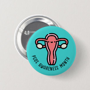 Chapa Redonda De 5 Cm Mes de concientización de PCOS