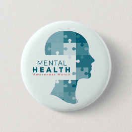 Chapa Redonda De 5 Cm Mes de Concientización sobre la Salud Mental