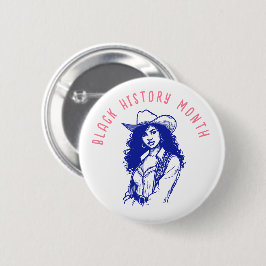 Chapa Redonda De 5 Cm Mes de historia negra