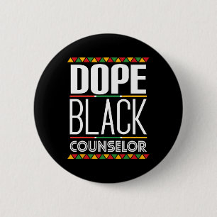 Chapa Redonda De 5 Cm Mes de historia negra del consejero negro de droga