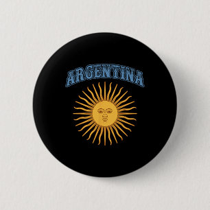 Chapa Redonda De 5 Cm Mes de la Herencia Hispana de Argentina Dom Mayo A