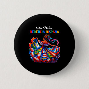 Chapa Redonda De 5 Cm Mes De La Herencia Hispana Mes de la Herencia Hisp