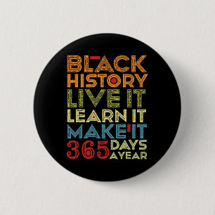 Chapa Redonda De 5 Cm Mes de la Historia Negra 2025 Vívelo Apréndelo Haz