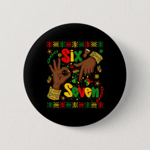 Chapa Redonda De 5 Cm Mes de la Historia Negra 67 Seis Siete Meme Afric