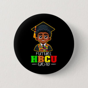 Chapa Redonda De 5 Cm Mes de la Historia Negra Futuro Hbcu Graduada Chic