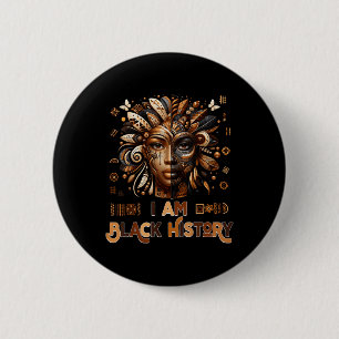 Chapa Redonda De 5 Cm Mes de la historia negra Orgullo Melanin Mujeres a