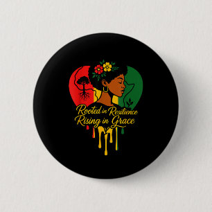 Chapa Redonda De 5 Cm Mes de la historia negra patrimonio afroamericano