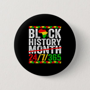 Chapa Redonda De 5 Cm Mes de la Historia Negra Problemas de la Historia
