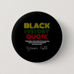 Chapa Redonda De 5 Cm Mes de la Historia Negra Sojourner Truth Abolicion