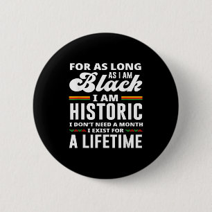 Chapa Redonda De 5 Cm Mes de la Historia Negra Soy Histórico