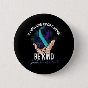 Chapa Redonda De 5 Cm Mes de prevención del suicidio