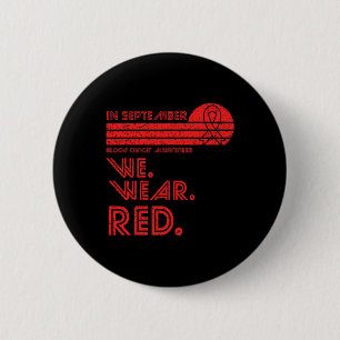 Chapa Redonda De 5 Cm Mes de sensibilización sobre el cáncer de sangre e